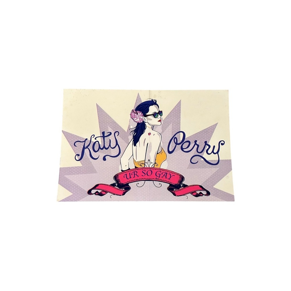 Katy Perry Rare Promo Sticker Ur So Gay 2007 Capitol Records Viper Room Show